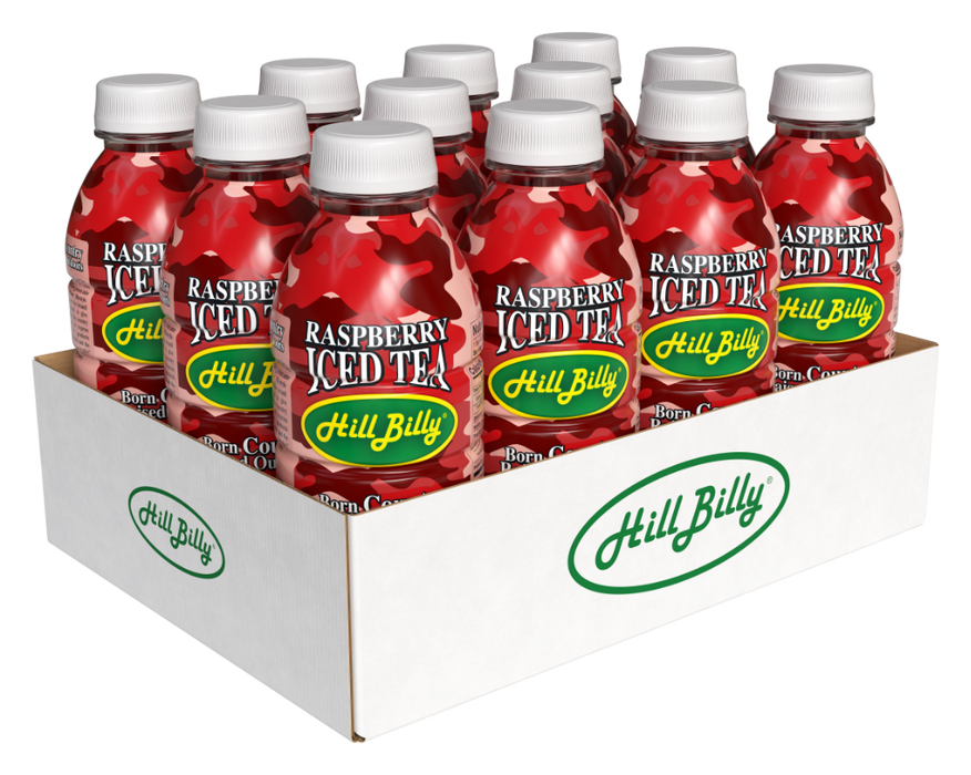 Hillbilly Tea Raspberry Iced Tea 16.9oz 12-Pack Wholesale Cases