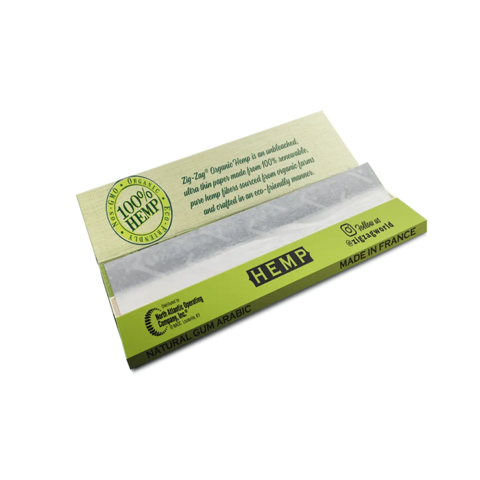 Zig Zag Papers Hemp King Slim Organic 24 Per Box