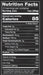 Mingua Hot Beef Jerky 3.5 oz bag nutrition facts