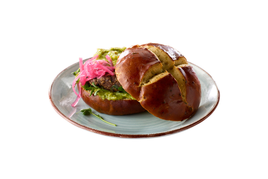 Pretzilla Soft Jalapeno Pretzel Burger Buns 12.8 oz (Pack of 4)