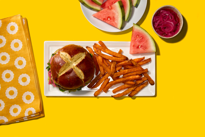 Pretzilla Soft Jalapeno Pretzel Burger Buns 12.8oz 4ct Case of 12