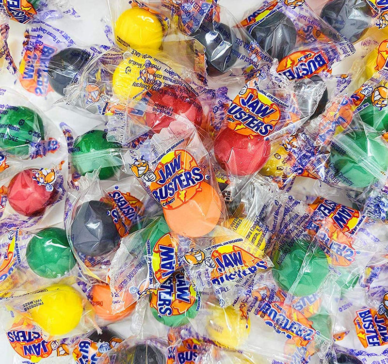 Jaw Busters Bulk Individually Wrapped Hard Candy 30 lb Case