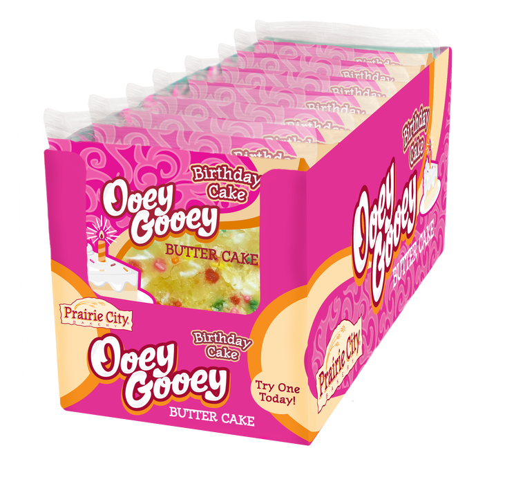 Ooey Gooey Butter Cake Birthday Cake