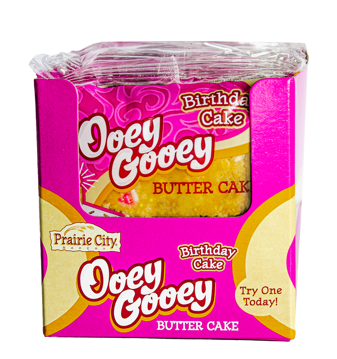 Ooey Gooey Butter Cake Birthday Cake