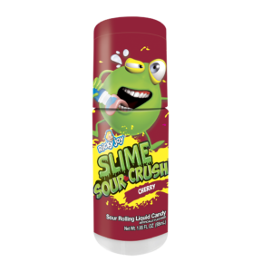 Ricky Joy Slime Sour Crush Roll On Candy Strawberry Blueberry Cherry 1.85 oz Pack of 12