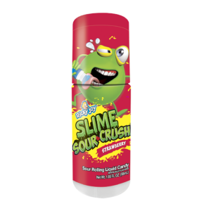 Ricky Joy Slime Sour Crush Roll On Candy Strawberry Blueberry Cherry 1.85 oz Pack of 12