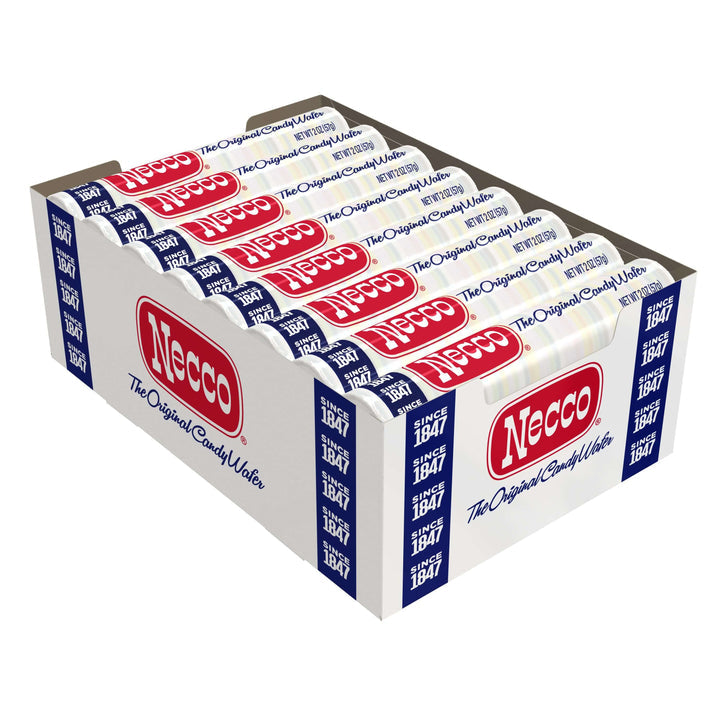 Necco, The Original Candy Wafers, 2 Ounce Rolls - 24 Count Display Pack (24 Count)