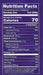 Mingua Cajun Beef Jerky 3.5 oz bag nutrition facts