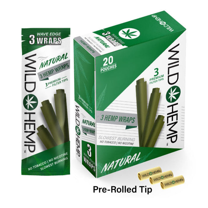 Wild Hemp Hemp Wrap Natrl 4/ 99 oz 20 Per 4 Pack