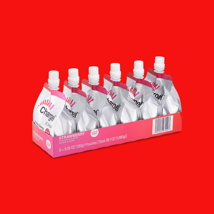 Chargel Strawberry Instant Energy Gel 6.35oz 6ct