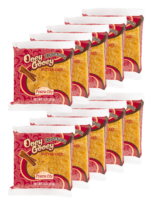 Prairie City Bakery Ooey Gooey Cinnamon Cake 2 ounce 10 Count Wholesale