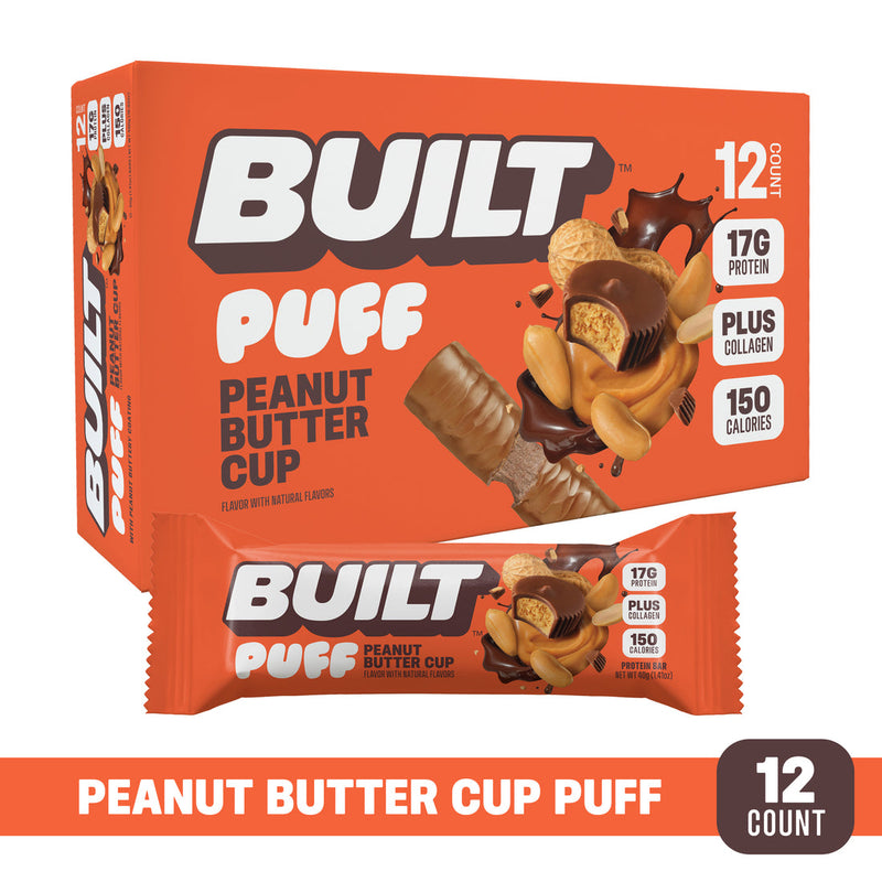 Built Puff Peanut Butter Protein Bar 1.41oz 12ct