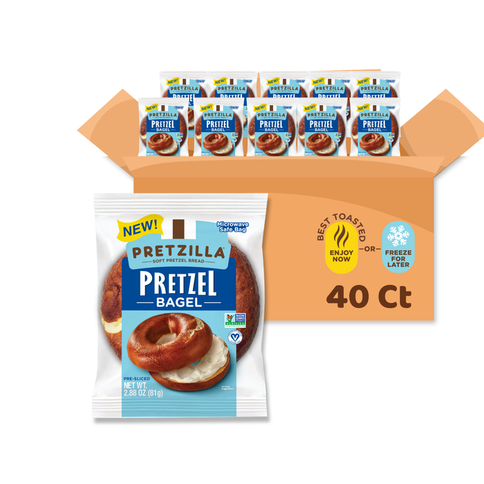 Pretzilla Pretzel Bagels 14.4 oz (Pack of 40)