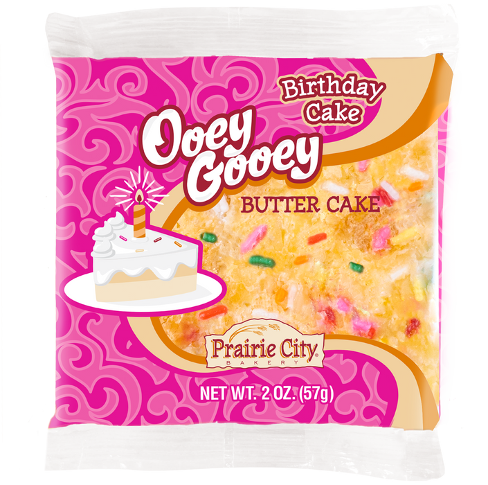 Ooey Gooey Butter Cake Birthday Cake