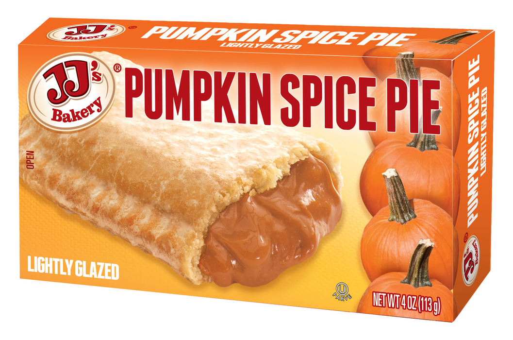 JJ's Bakery Lightly Glazed Snack Pies 4oz (Pumpkin Pie)