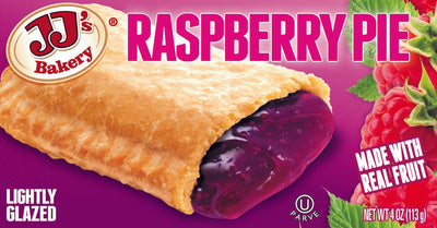 JJ's Bakery Lightly Glazed Snack Pies 4oz (Raspberry)