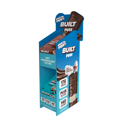Built Puff Counter Top Display Protein Bar 48 Per Display