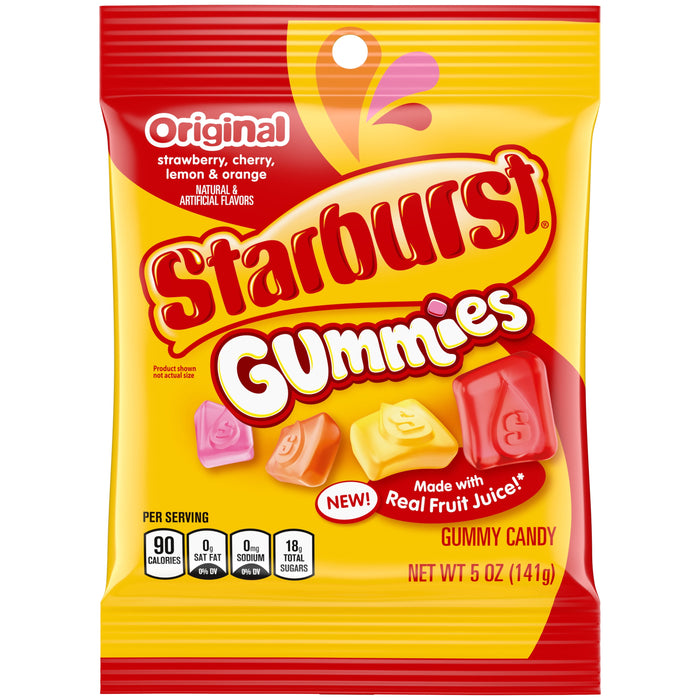 Starburst Gummies Orig Peg Bag 5 oz Single Bag