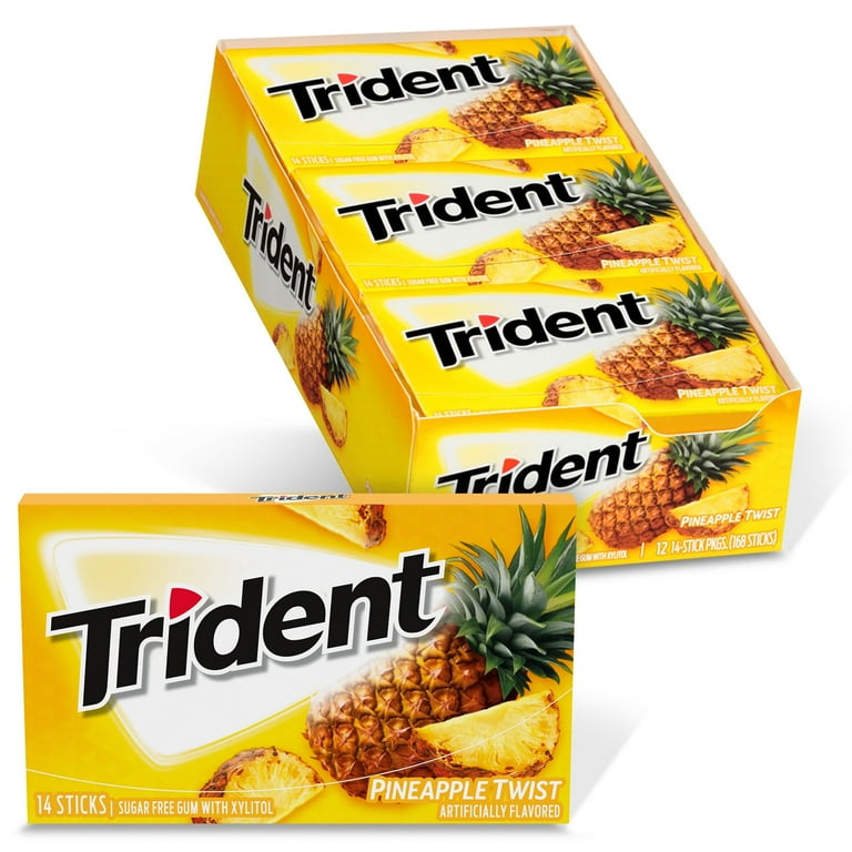 Trident Value Pineapple Twist Gum 12ct