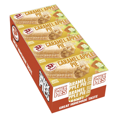 JJ's Bakery Lightly Glazed Snack Pies 4oz (Caramel Apple)