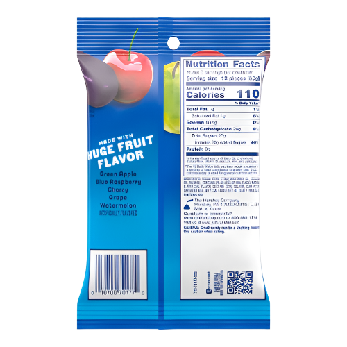 Jolly Rancher Chewy Poppers Assorted Flavors 6.2 oz 12-Pack Wholesale
