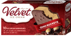 Velvet Buckeye Ice Cream Sandwich 5 oz 48-Count Wholesale Box