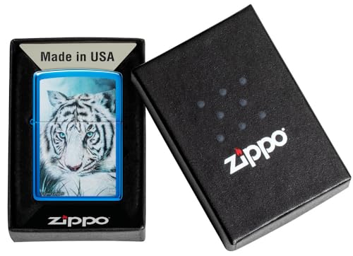 Zippo Carol Cavalaris High Polish Blue Pocket Lighter