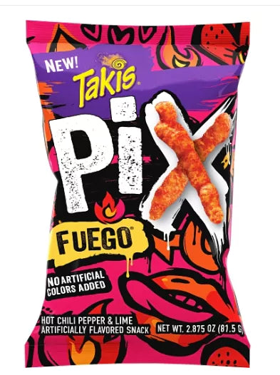 Takis Pix Fuego Potato Chips Pre Price $2.29 - 2.875 oz 12ct