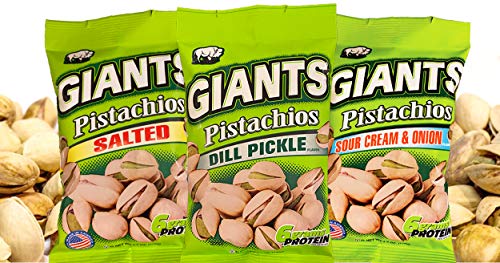 Giants Pistachios, Creamy Sour Cream Flavor, In-Shell, 4.5 Ounce Bag