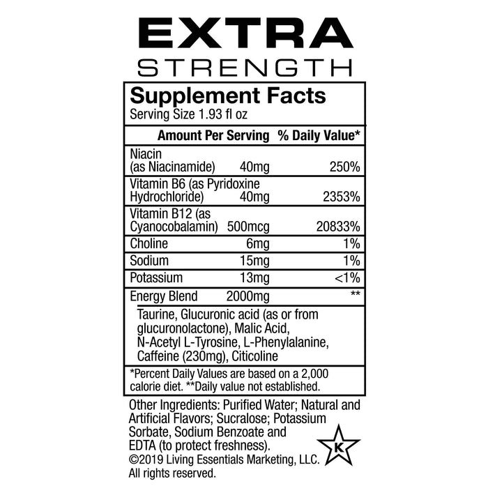 5 Hour Energy Extra Strength Peach Mango Energy Shots 1.93 oz 12 Count Wholesale