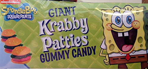 Spongebob Squarepants Giant Krabby Patties Gummy Candy 36-Pack Wholesale