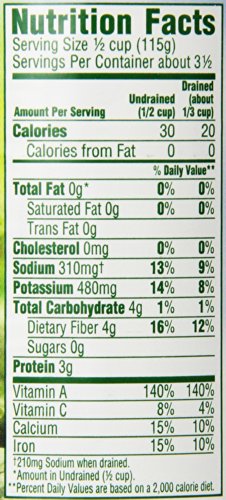 Del Monte Leaf Spinach, Premium Quality, 13.5 oz Cans - Rich in Vitamins & Minerals, No Added Preservatives - (Pack of 12)