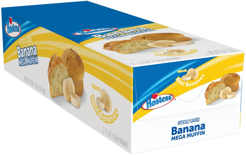 Hostess Banana Jumbo Mega Muffin, 5.5 Ounce (Pack of 36)