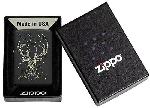 Zippo Elegant Deer Design Windproof Lighter, Nature Inspired Collection