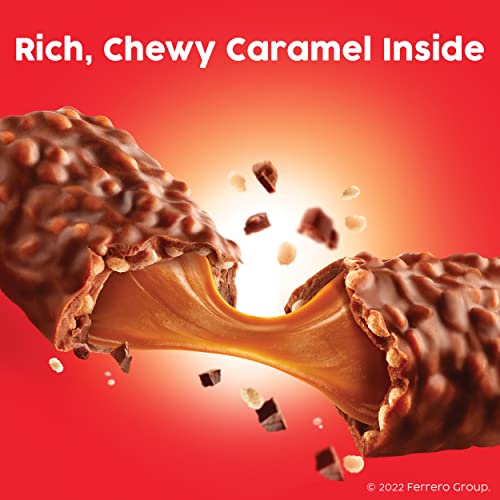 100 Grand Crispy Milk Chocolate with Caramel, Share Size Individually Wrapped Candy Bars, Great Valentine&