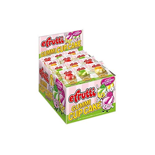 E.frutti Gummi Cupcakes, Mini Gummy Treats, Assorted Flavors, 0.28 oz Each, Bulk Pack of 60