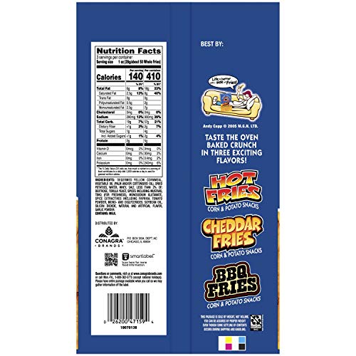 Andy Capp's Capp Hot Fries 3 oz 12 Per Box