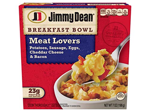 Jimmy Dean Ham & Cheese Breakfast Bowl, 7 oz (frozen) (Pack of 8)