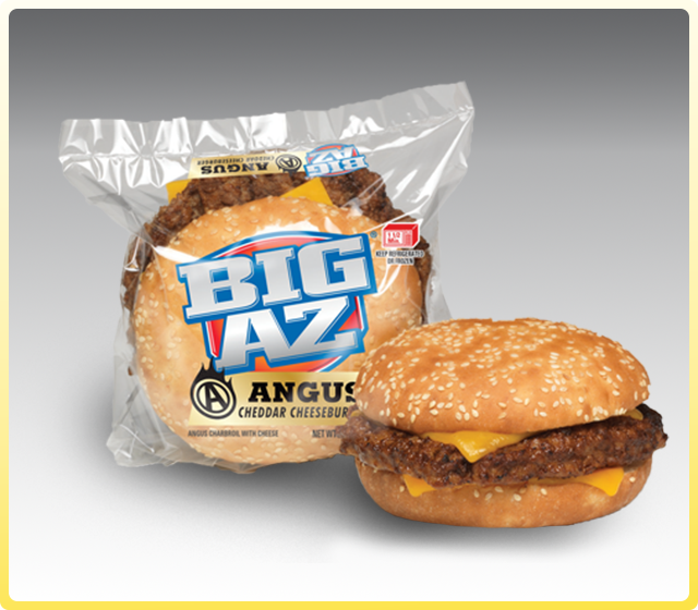 Big AZ Angus Cheddar Cheeseburger Individually Wrapped
