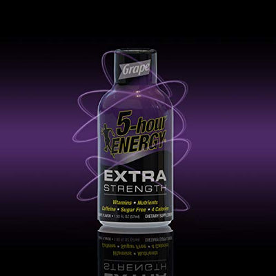 5-hour ENERGY Shot, Extra Strength Grape, 1.93 oz, 12-Count [2-Cases]