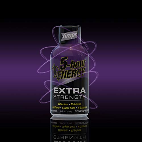 5 Hour Energy Shot Extra Strength Grape 1.93 oz (Pack of 12)
