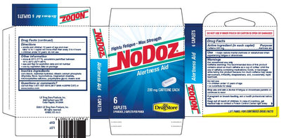 No Doz Alertness Aid Tablets, Caffeine Supplement, 6 Pills (Pack of 1)