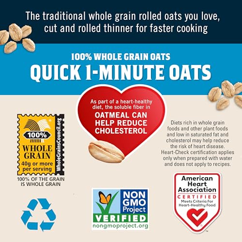 Quaker Quick 1-Minute Oats, 18 Oz