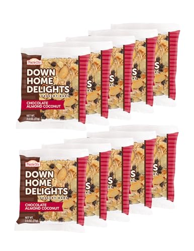 Prairie City Bakery Down Home Delights Individually Wrapped 2.5 oz Snack Cakes Pack of 10 (Chocolate Almond)