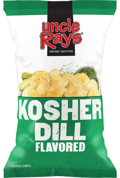 Uncle Ray's Dill Pickle Chips, 2.29 oz (Pack of 12)