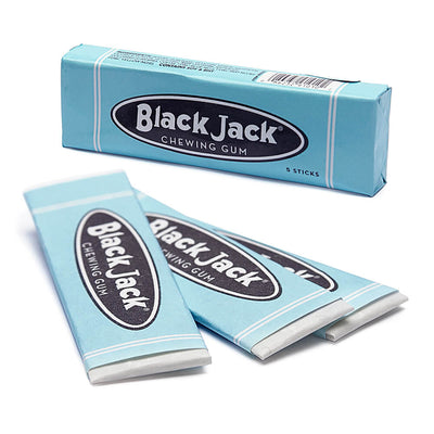 Black Jack Chewing Gum, 5 Sticks, 20 Count