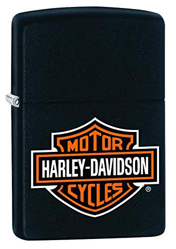 Zippo Z-00218HD.H252 Harley Davidson Logo Lighter, Windproof Chrome Design, Collectible Series