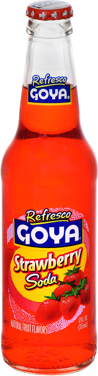 Goya Foods Refresco, Strawberry Soda, 12 Fl Oz (Pack of 24)