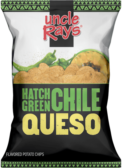 Uncle Ray's Hatch Green Chili Queso Chips, 2.29 oz (Pack of 12)