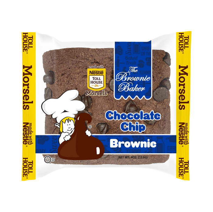 The Brownie Baker Chocolate Chip Brownie 4 oz 12-Pack Wholesale
